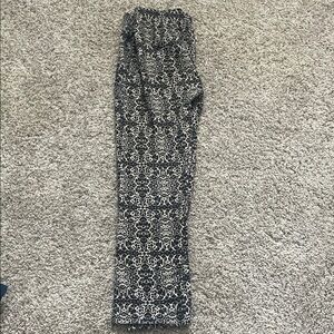 Poof! Black and White Kids Leggings